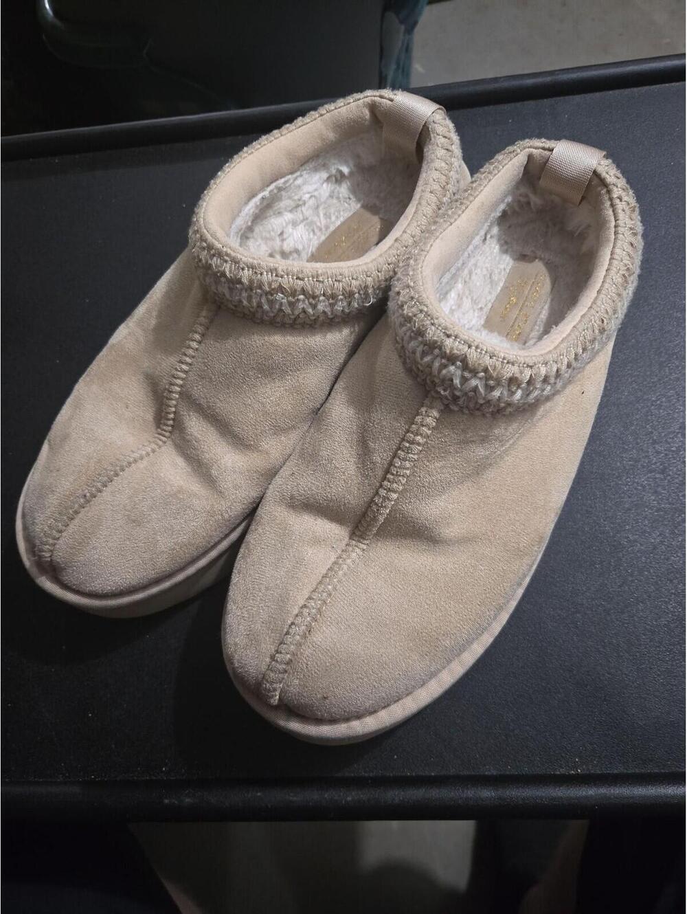 Altar'd State Matisse Faux Fur Suede Slipper Mules Size 9M